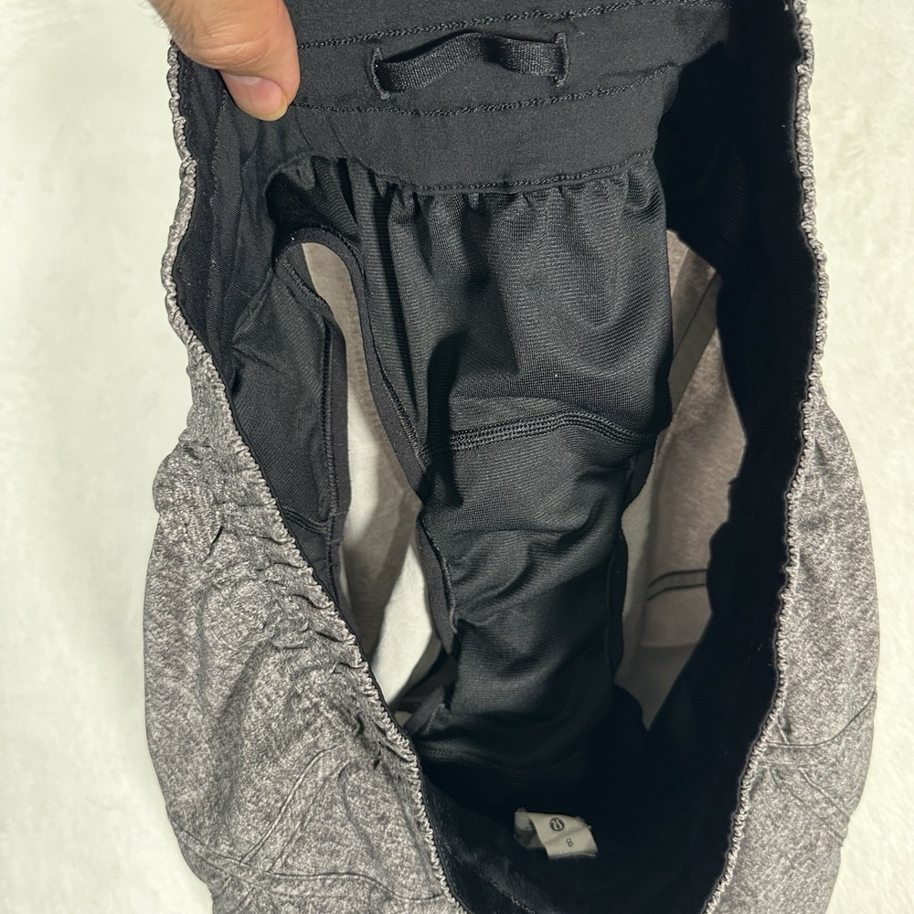 Lululemon Tracker Short V 4" Womens 8 Heathered Gray Athletic Running Gym Shorts - Picture 10 of 14